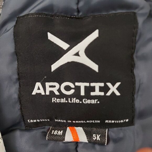 Arctix A6 Snow Bibs Baby 18 Months White Front Zip Insulated Winter Outdoor - Picture 9 of 12